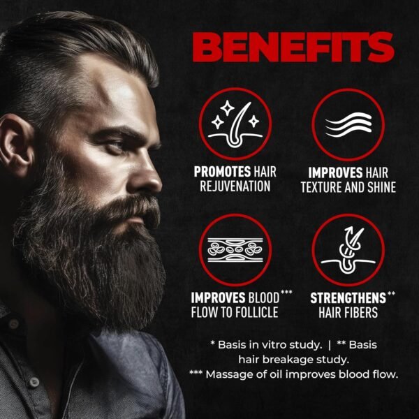 Beardo Beard & Hair Growth Oil, 50ml - Image 5